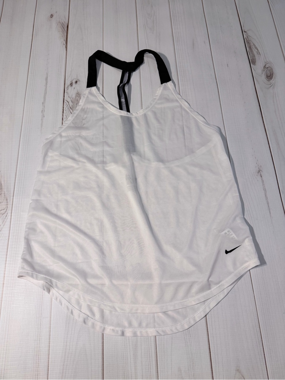 Nike White Dri-FIT Performance Tank